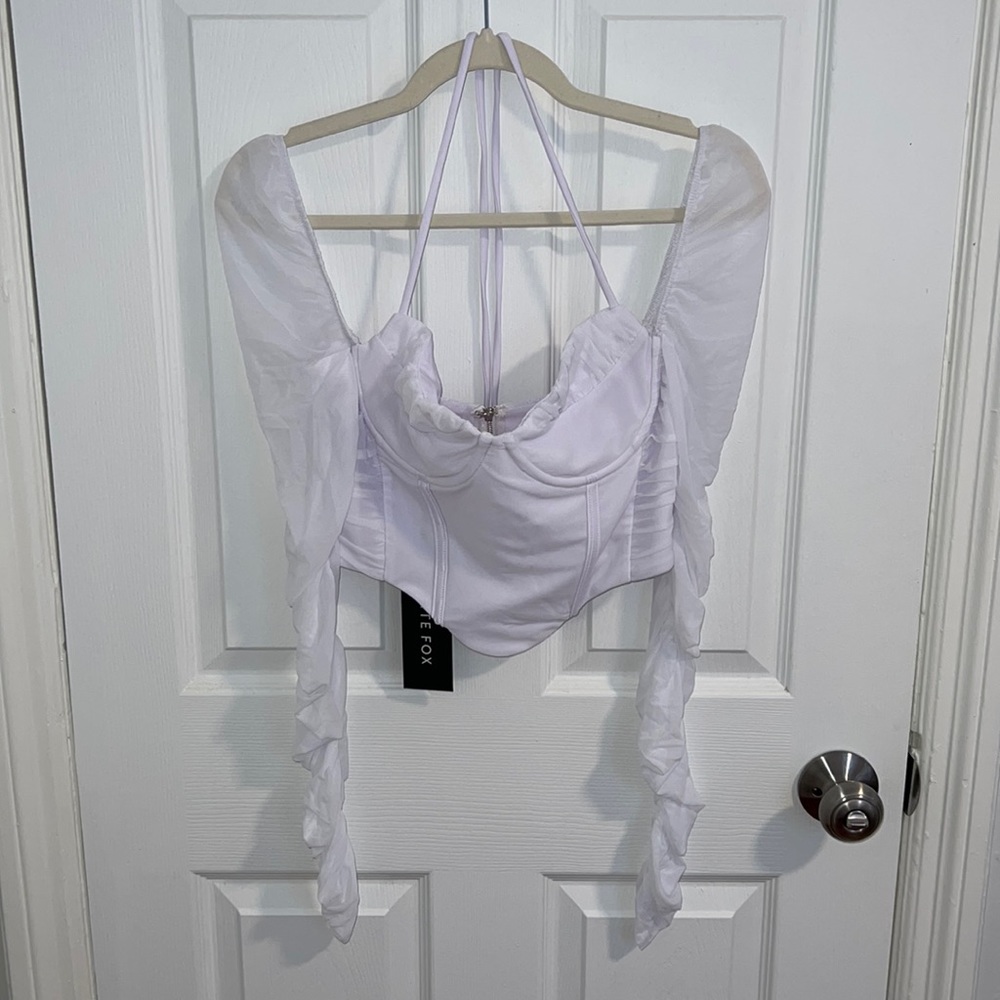 WhiteFox White Crop Top